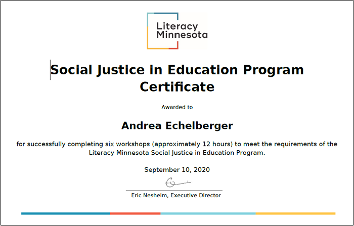 Social Justice in Education Certificate Program ATLAS ABE