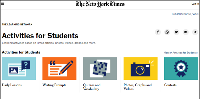 How to Use The Learning Network - The New York Times