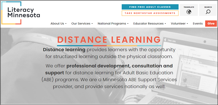 Distance Learning Website Offers Many Resources